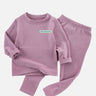 Little Surprise Box LSB Mauve Round Neck Upper & Lower Body Thermal Winter Warmers For Kids - Set Of 2 Pcs - LSB - THM - MAUVELSB - 2 - 3YR