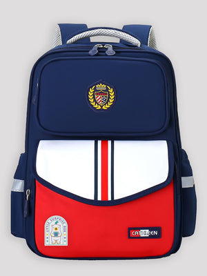 Little Surprise Box LSB Monogram kids School Backpack,6yrs - 10yrs - LSB - BG - LSBMONO - NAVYRED