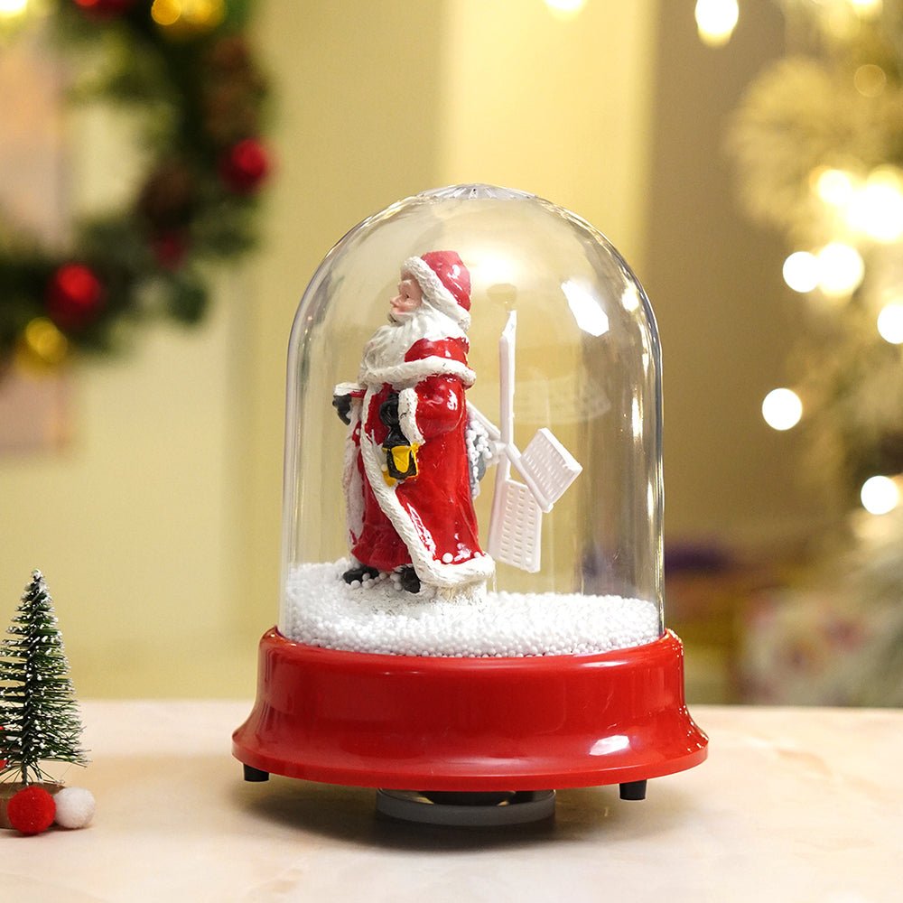 Little Surprise Box Lucky Bell Santa , Musical Snow Golbe Dome Christmas Décor and Decoration. - Christmas Decor