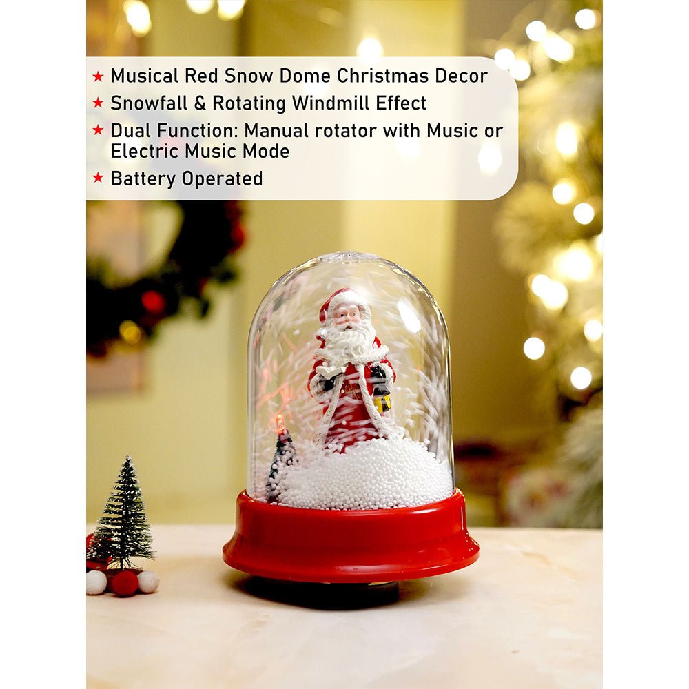 Little Surprise Box Lucky Bell Santa , Musical Snow Golbe Dome Christmas Décor and Decoration. - Christmas Decor