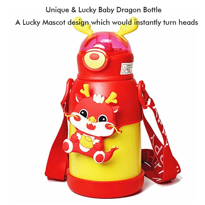 Little Surprise Box Lucky Dragon Theme Kids Water Bottle - LSB - WB - WHTEDRAGON