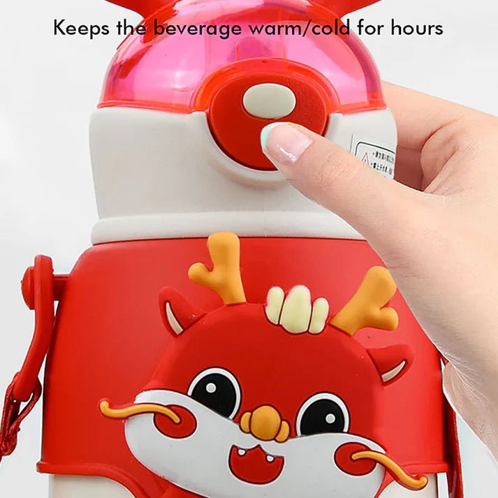 Little Surprise Box Lucky Dragon Theme Kids Water Bottle - LSB - WB - WHTEDRAGON