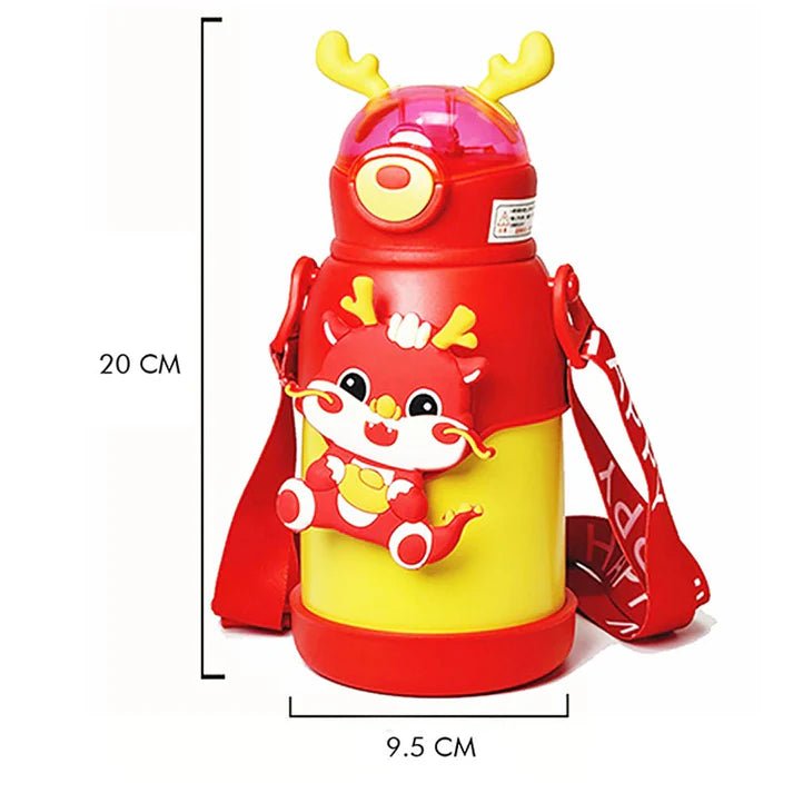 Little Surprise Box Lucky Dragon Theme Kids Water Bottle - LSB - WB - WHTEDRAGON