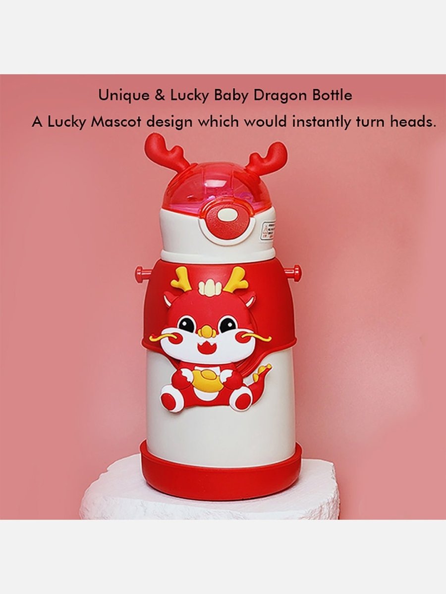 Little Surprise Box Lucky Dragon Theme Kids Water Bottle - LSB-WB-WHTEDRAGON