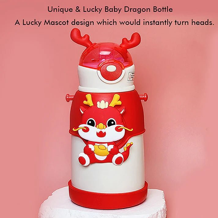 Little Surprise Box Lucky Dragon Theme Kids Water Bottle - LSB - WB - WHTEDRAGON