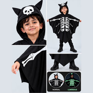 Little Surprise Box, Luminous Ghost Bat cape style Cloak, Kids Halloween Costume Fancy Dress Up - 110 Halloween Costumes