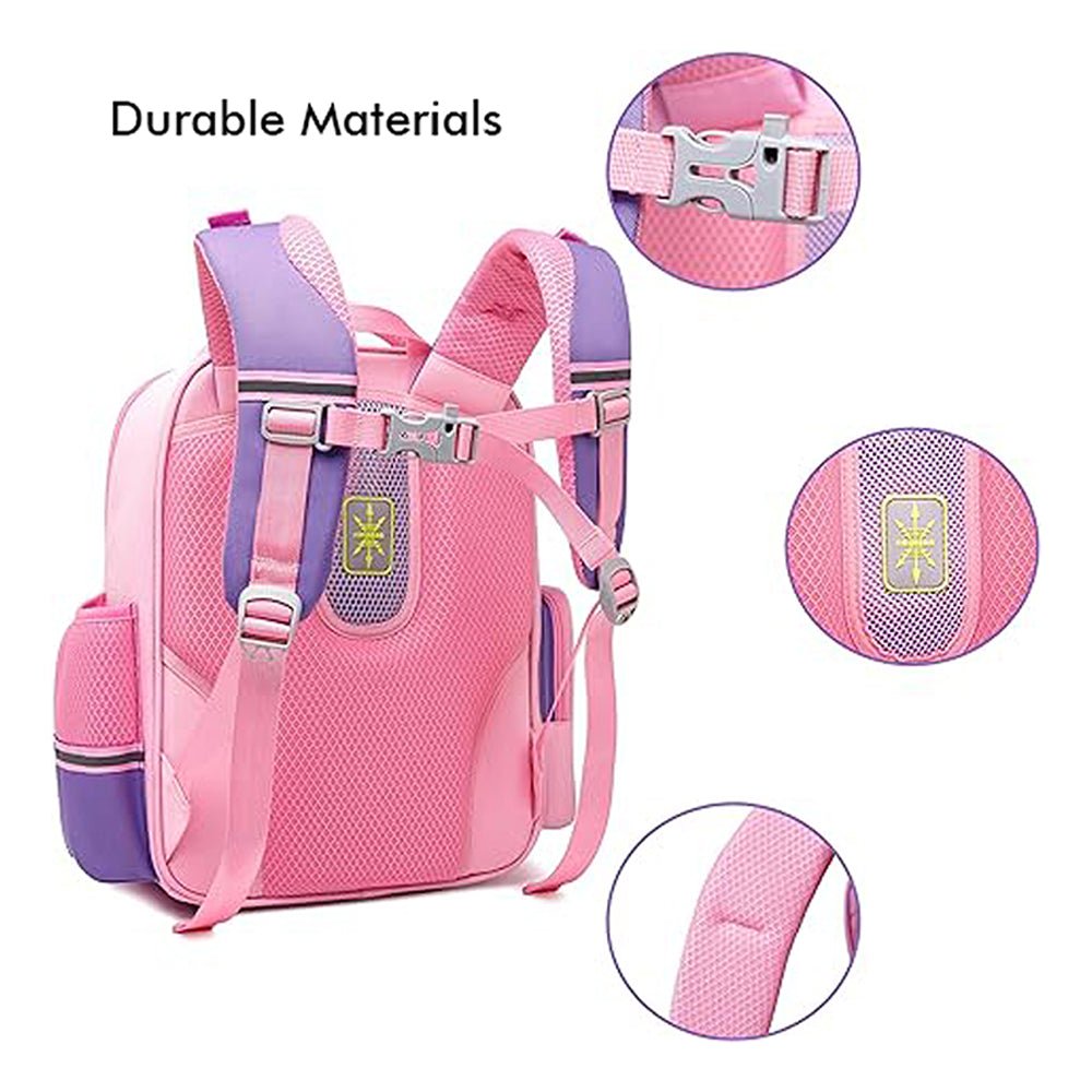 Little Surprise Box, Lunchbag and Ergonomic School Backpack for Kids.(2 pcs set) - LSB-BG-2PCSPNKCAT