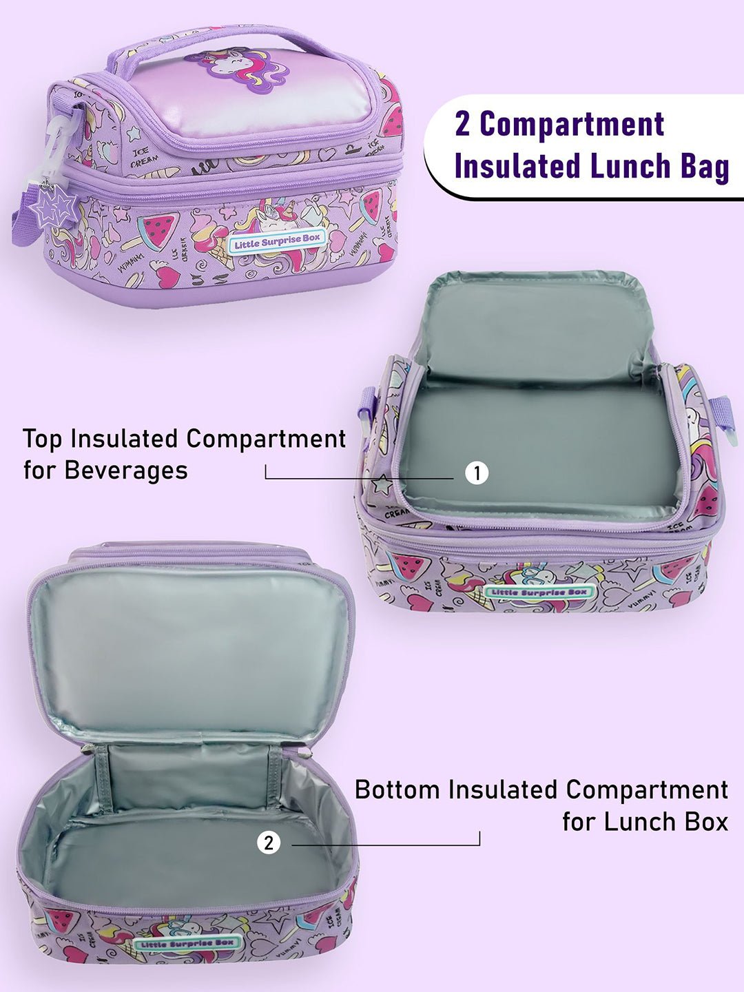 Little Surprise Box, Lunchbag for Kids, 5yrs - 10yrs - LSB - LBAG - LSBUNI - ONLY
