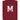 Little Surprise Box Maroon Letter “M” Cable - Knit Christmas Cardigan Winter Sweater for Kids - 2 - 3 Years Christmas Sweater