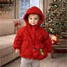 Little Surprise Box Maroon Puffer Quilted Hooded Winter Jacket for Kids - 4 - 5 Years Kids Sweater