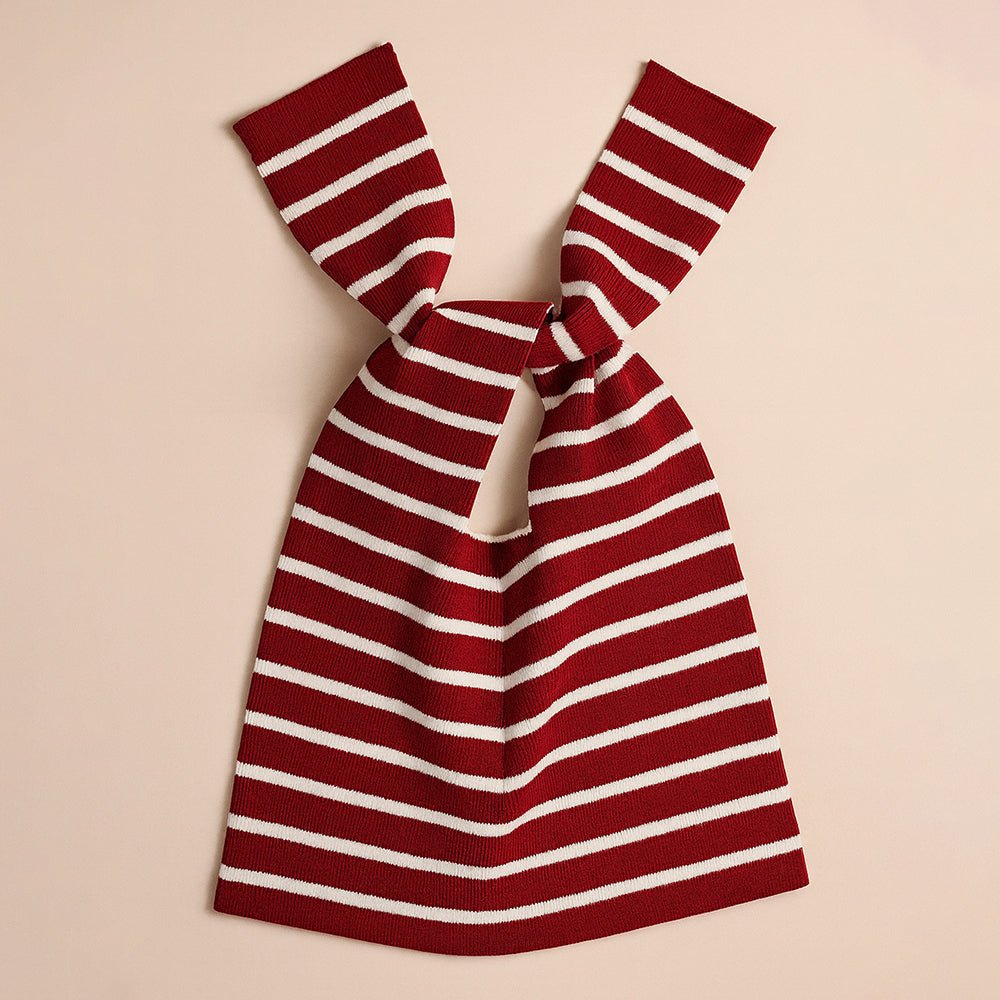 Little Surprise Box Maroon White Cardigan with Muffler, Christmas Winter Sweater for Kids - 4 - 5 Years Christmas Sweater