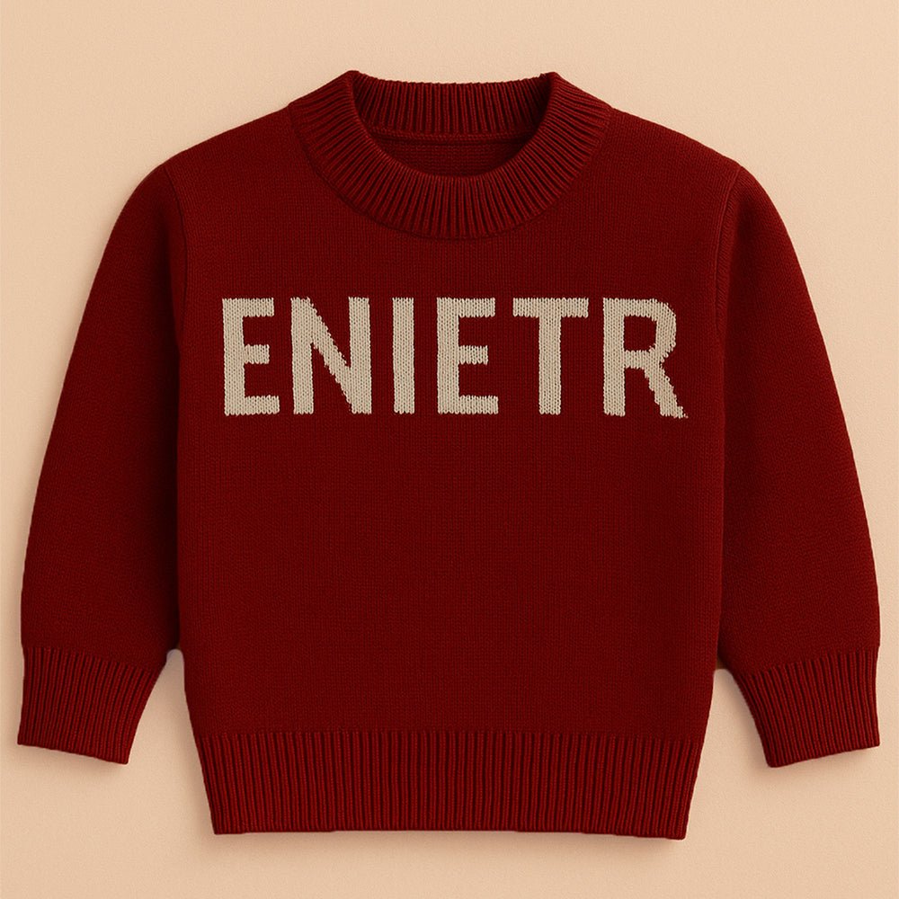 Little Surprise Box Maroon White Cardigan with Muffler, Christmas Winter Sweater for Kids - 4 - 5 Years Christmas Sweater