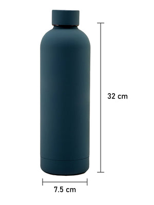 Little Surprise Box, Matt Finish Premium Stainless steel Bottle for Office, Gym and School, 1000ML - Navy blue