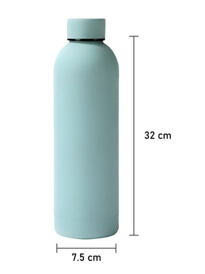 Little Surprise Box, Matt Finish Premium Stainless steel Bottle for Office, Gym and School, 1000ML - Skyblue