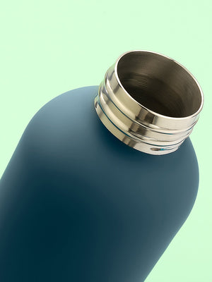 Little Surprise Box, Matt Finish Premium Stainless steel Bottle for Office, Gym and School, 1000ML - Navy blue