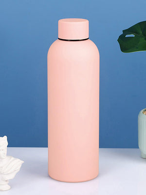 Little Surprise Box ,Matt Finish Premium Stainless steel Double Wall Bottle for Office, Gym and School, 750ML - Pink colour