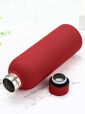 Little Surprise Box ,Matt Finish Premium Stainless steel Double Wall Bottle for Office, Gym and School, 750ML - Red colour