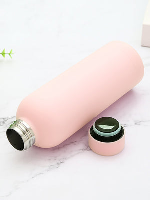 Little Surprise Box ,Matt Finish Premium Stainless steel Double Wall Bottle for Office, Gym and School, 750ML - Pink colour