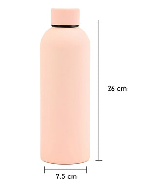 Little Surprise Box ,Matt Finish Premium Stainless steel Double Wall Bottle for Office, Gym and School, 750ML - Pink colour