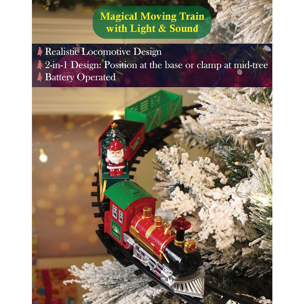 Little Surprise Box MC Train Tree with Light and Sound Christmas Tree Decoration. - Christmas Decor
