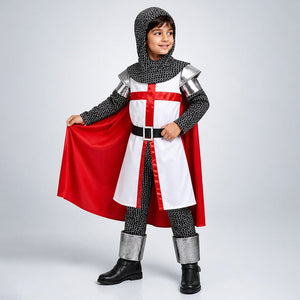Little Surprise Box, Medieval Crusader Knight Boys, Kids Halloween Costume Fancy Dress Up - XS Halloween Costumes