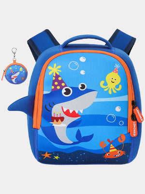 Little Surprise Box, Medium size Shark print Early School Backpack for Toddlers - Kids & Baby Bags