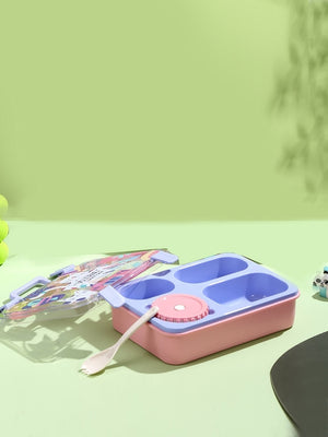 Little Surprise Box Meow Compact Tiffin Lunch Box for Kids - LSB - LB - PURPL - MEOW