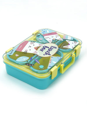 Little Surprise Box Meow Compact Tiffin Lunch Box for Kids - LSB - LB - FLURO - MEOW