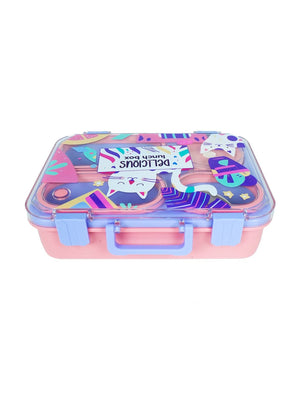 Little Surprise Box Meow Compact Tiffin Lunch Box for Kids - LSB - LB - PURPL - MEOW