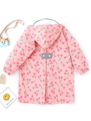 Little Surprise Box, Merry Cherry theme Knee length Raincoat for Kids - LSB - RC - MERYCHERRY - S