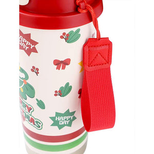 Little Surprise Box Merry Christmas Tree, xmas themed, stainless steel Coffee/Water Tumbler Bottle, 500ml with free cleaning brush - XMAS BOTTLES