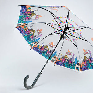 Little Surprise Box Mexico Print Umbrella | The Mom Store - Grey Umbrella