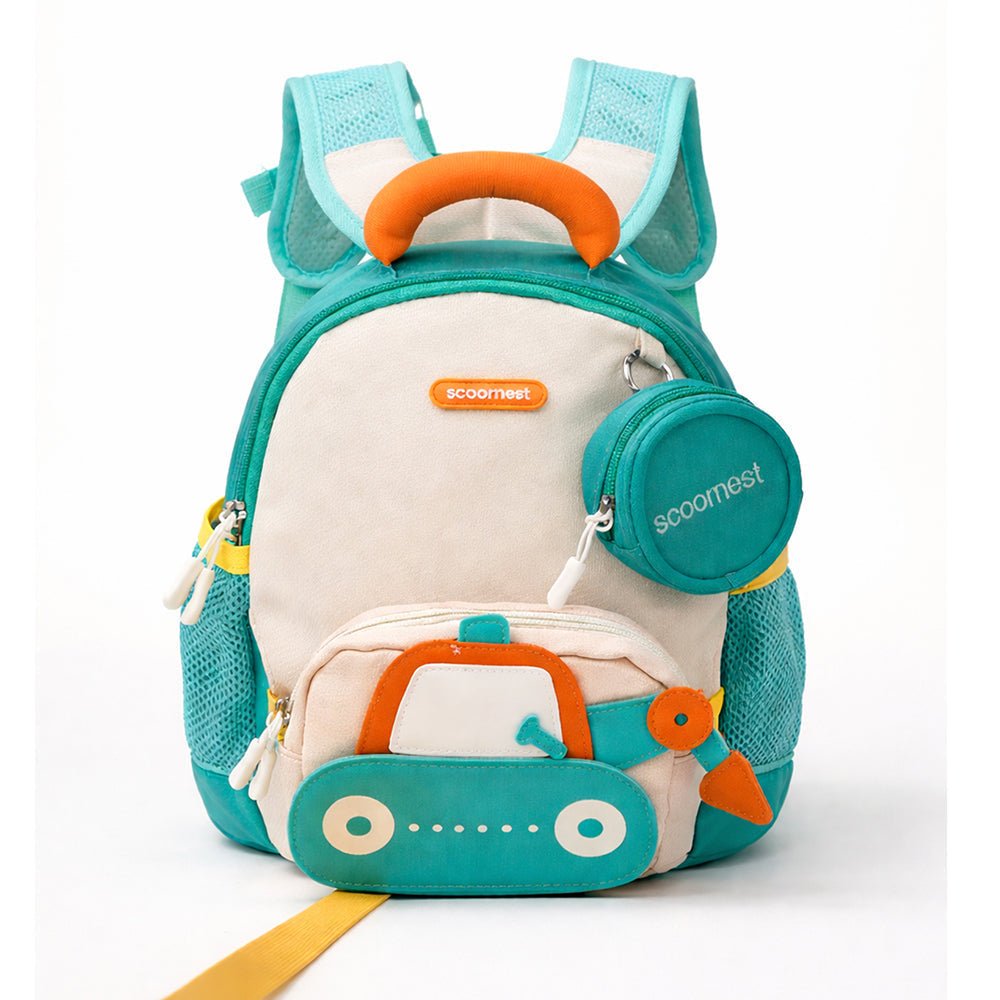 Little Surprise Box Mini 2d Dumper Truck Toddlers Backpack for Nursery school and Travel - Baby Bags