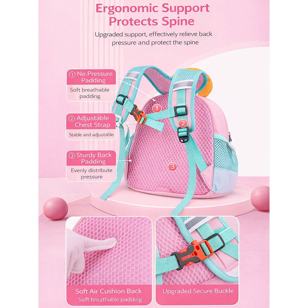 Little Surprise Box Mini Pink & Blue Butterfly toddlers Backpack for nursery school and travel - Baby Bags