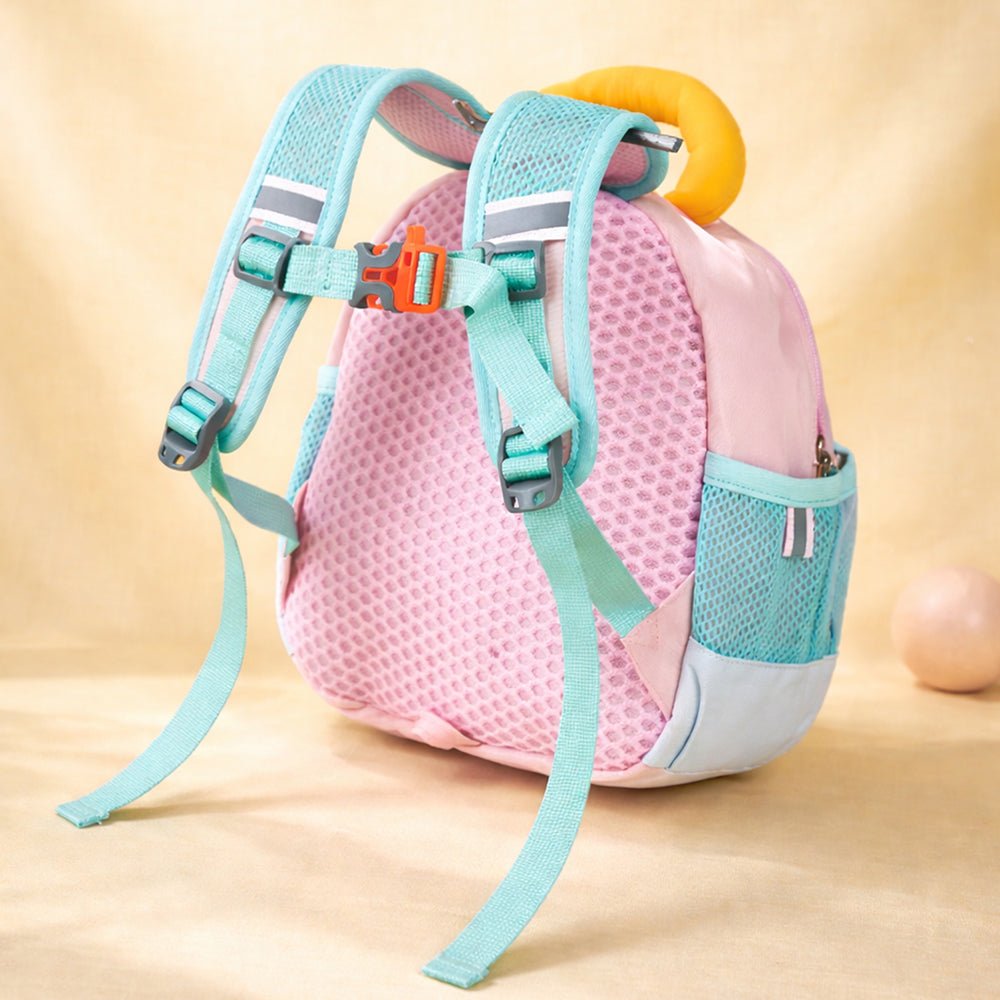 Little Surprise Box Mini Pink & Blue Butterfly toddlers Backpack for nursery school and travel - Baby Bags