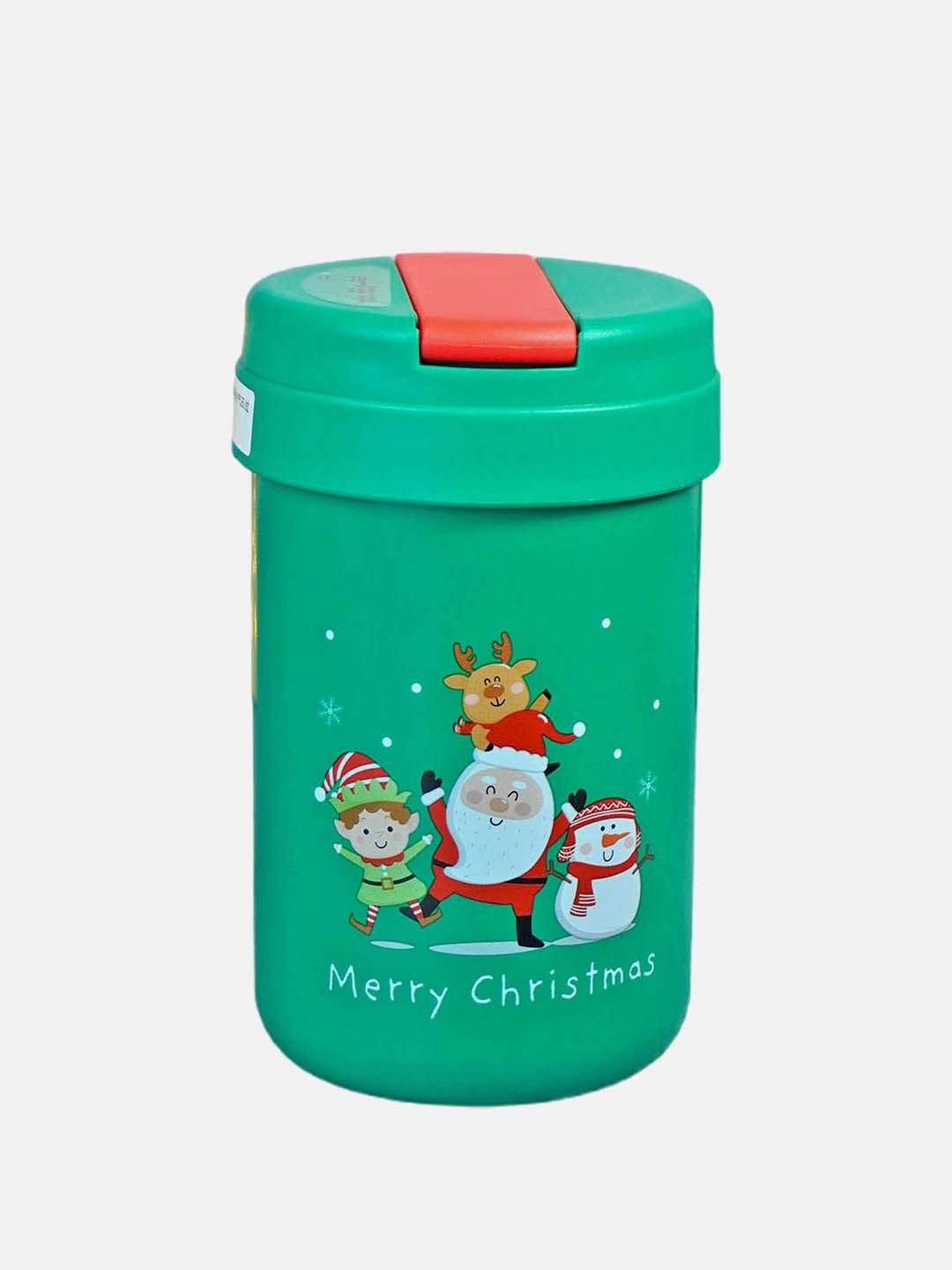 Little Surprise Box Mini Sipper Lid Christmas themed Stainless Steel sipper water bottle For Kids - LSB - CMS - MINIGRNBOTLE - WB