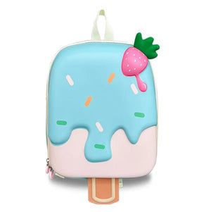 Little Surprise Box, Mini Size 3d Horn Giraffe Nursery and Early School Backpack for Pre Toddlers - LSB - BG - BLUICECREAM