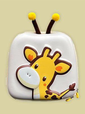 Little Surprise Box, Mini Size 3d Horn Giraffe Nursery and Early School Backpack for Pre Toddlers - LSB - BG - CRMGIRAFFE
