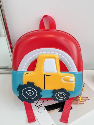 Little Surprise Box, Mini Size Car Nursery and Early School Backpack for Pre Toddlers - LSB - BG - WHELREDCAR