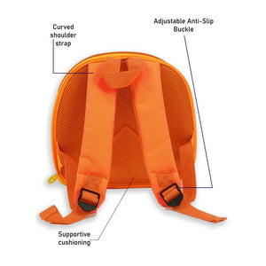 Little Surprise Box, Mini Size Car Nursery and Early School Backpack for Pre Toddlers - LSB - BG - ORNGECAR