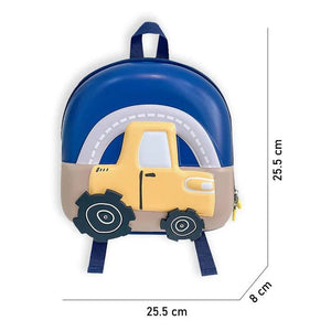 Little Surprise Box, Mini Size Car Nursery and Early School Backpack for Pre Toddlers - LSB - BG - BLUECAR