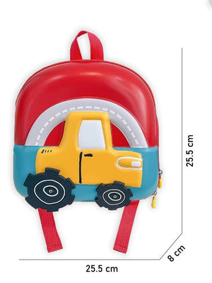 Little Surprise Box, Mini Size Car Nursery and Early School Backpack for Pre Toddlers - LSB - BG - WHELREDCAR