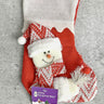 Little Surprise Box, Mini Snowflake Christmas Stocking for Gifts and Christmas Décor - 10 inches - LSB - CMS - MINISNWMAN - STKG