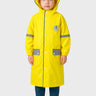 Little Surprise Box, Minimal Yellow & Grey Pocket knee length raincoat for Kids & Teens - LSB - RC - MINMAL - YELW - LK - L