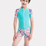 Little Surprise Box Mint Design knee length Swimwear for Kids - LSB - SW - MNTPRNT - KNE - HS - 2 - 3Y