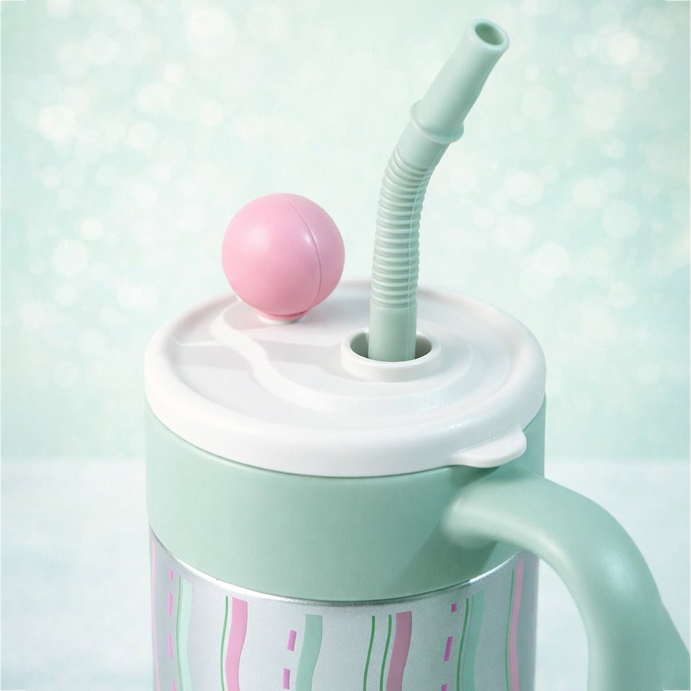 Little Surprise Box Mint Green Shiny Stainless Steel Tumbler with Infuser, 620ml - Tumbler