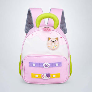 Little Surprise Box Minty Donut Backpack | The Mom Store - Pink School Bag