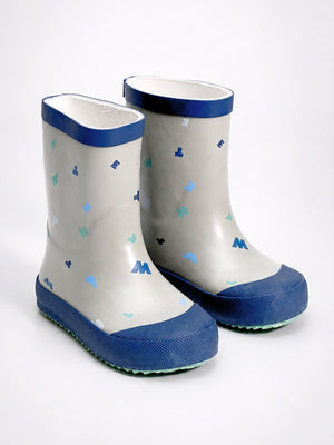 Little Surprise Box Mr. Letter Bold Rain Gumboots | The Mom Store - 23EU Kids Gumboots