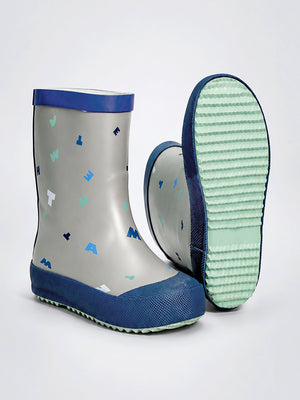 Little Surprise Box Mr. Letter Bold Rain Gumboots | The Mom Store - 23EU Kids Gumboots
