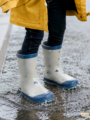 Little Surprise Box Mr. Letter Bold Rain Gumboots | The Mom Store - 23EU Kids Gumboots